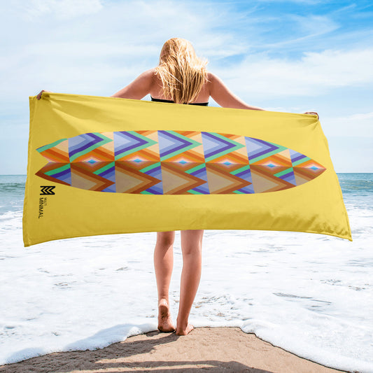Surf pop-up trainer towel - Mellow Yellow
