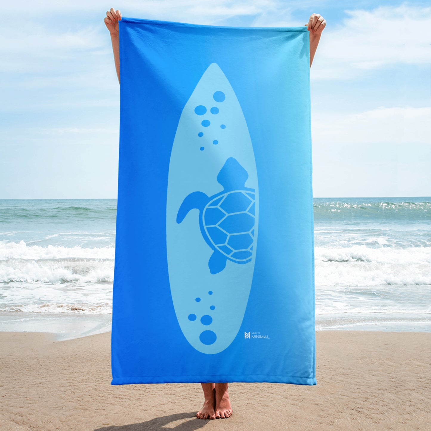 Surf Pop-up Training Towel - Blue Turtle
